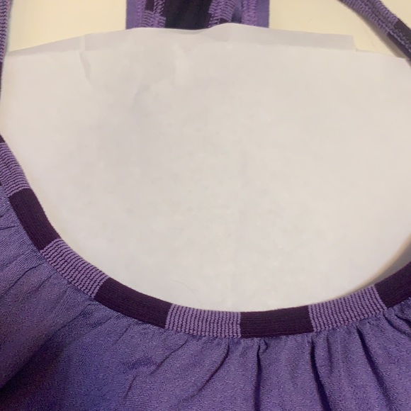 LULULEMON FLOW AND GO YOGA TOP RAZOR BACK PURPLE LAVENDER SIZE 6 WORKOUT - Picture 6 of 16